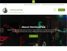 Tablet Screenshot of hemlockfest.org
